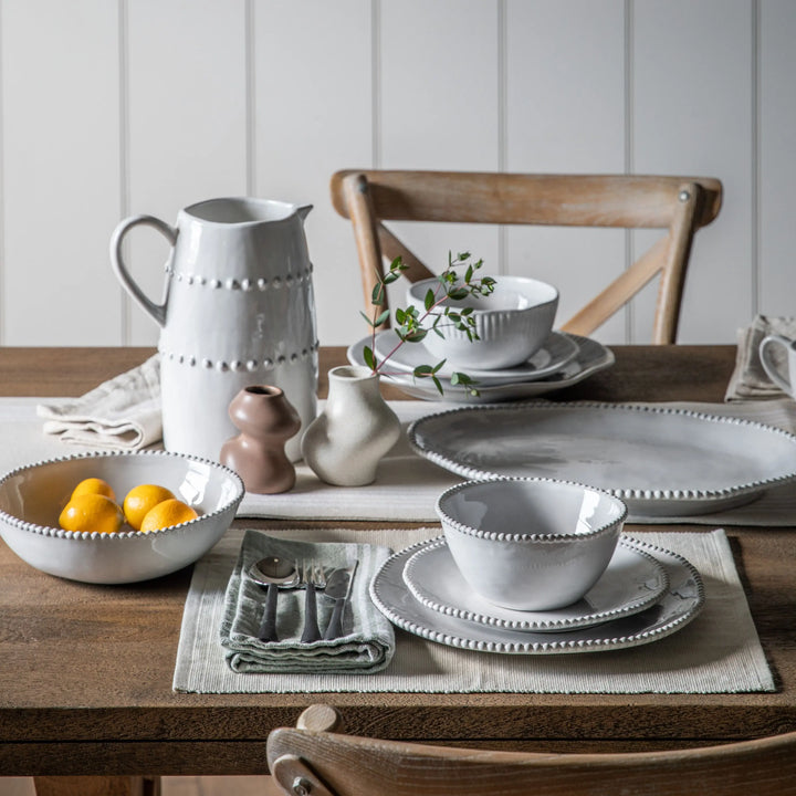 Porcelain Organic Beaded Jug