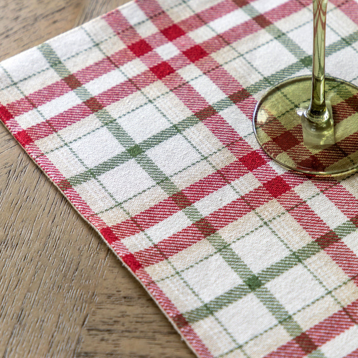 Heritage Christmas Check Table Runner