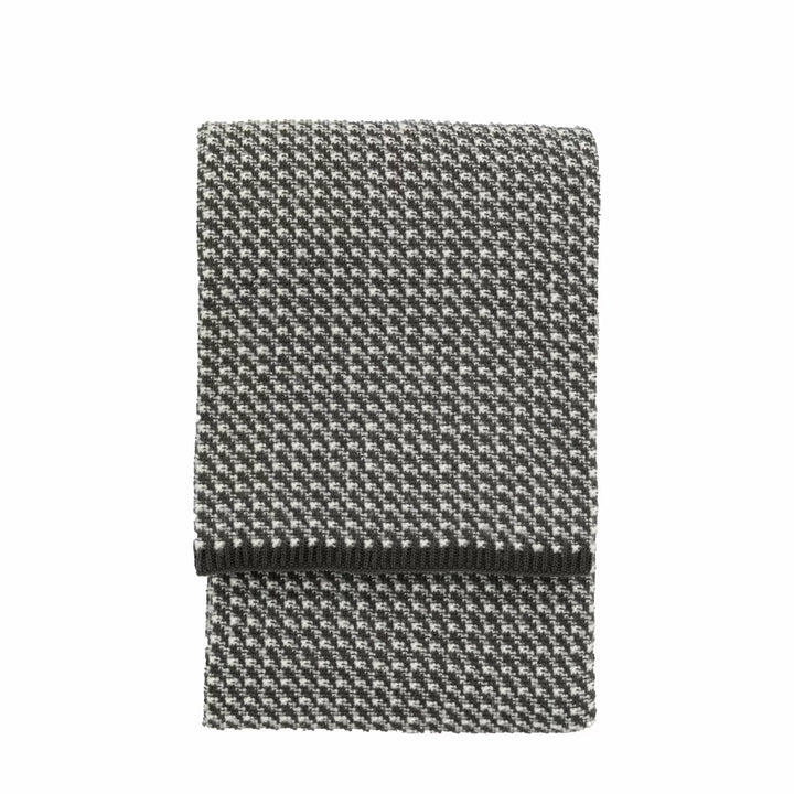 Cross Knit Throw Grey