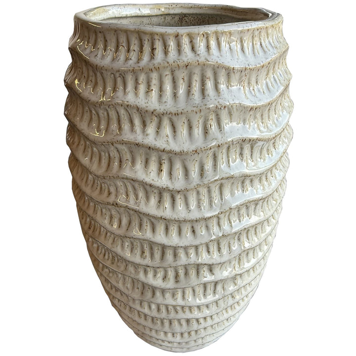 Pallida Ridged Vase / Tall
