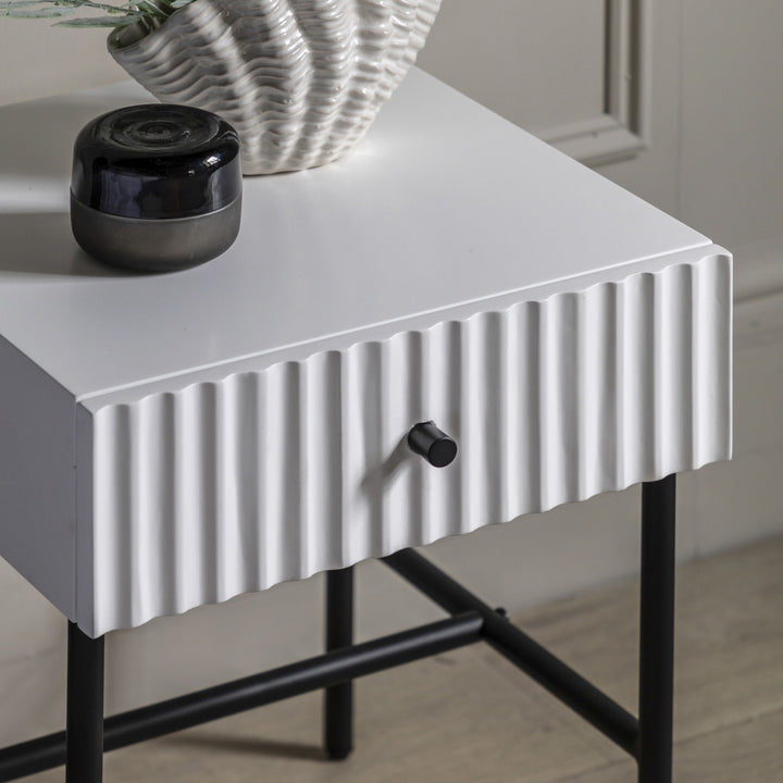 Buckhurst White Painted Bedside Table