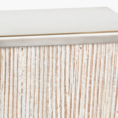 Hampton White Wash Wood Table Lamp