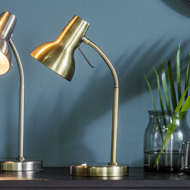 Bronze Table Lamp With USB Socket