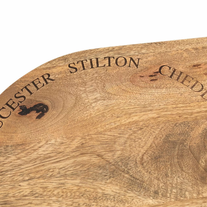 Wells Wooden Cheese Board Set
