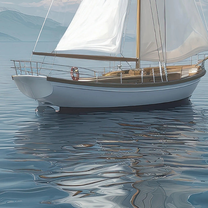 Azure Reflections Framed Art