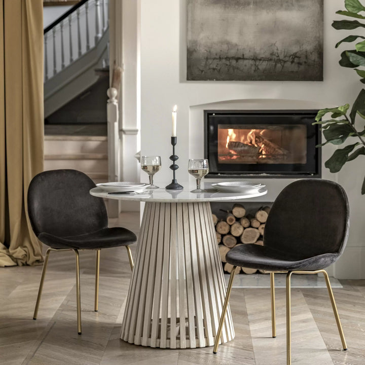 Soho Round Marble Dining Table