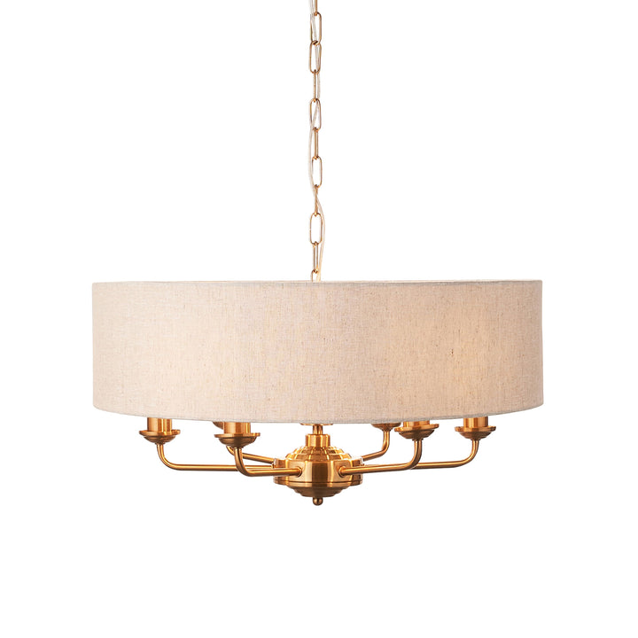 Harriette 6 Pendant Vintage Brass