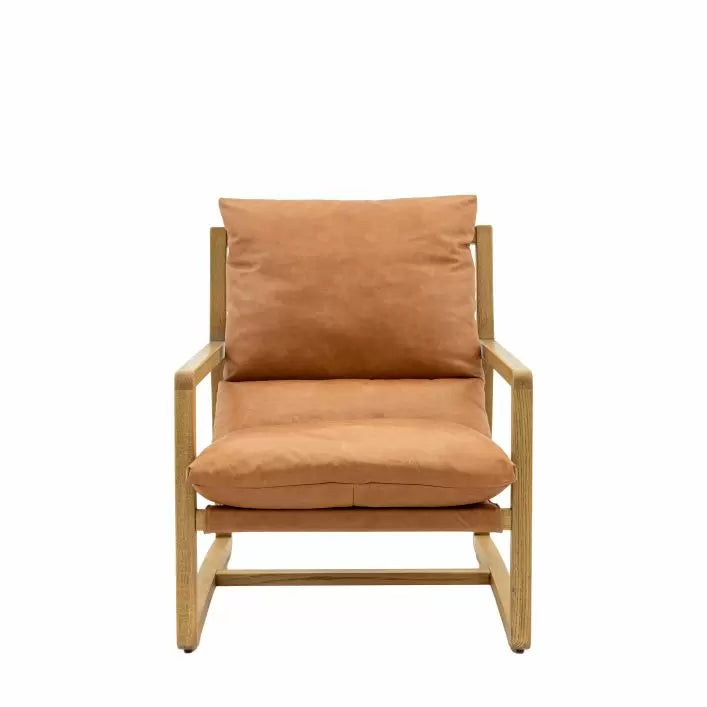 Burela Lounge Chair Vintage Brown Leather