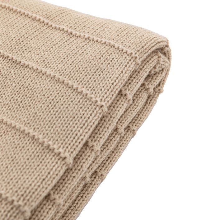 Florence Knit Throw - Taupe