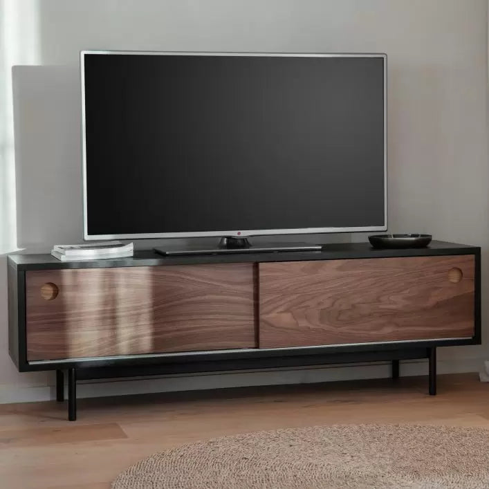 Barbican Oak Stained Media Unit.