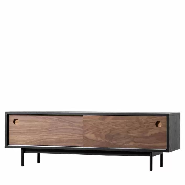 Barbican Oak Stained Media Unit.