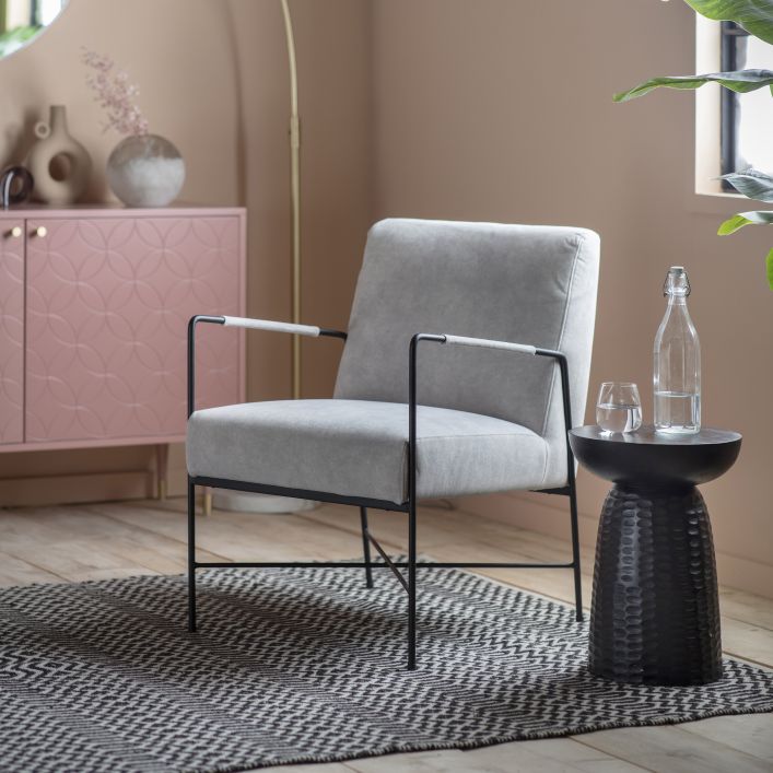 Chartham White Armchair