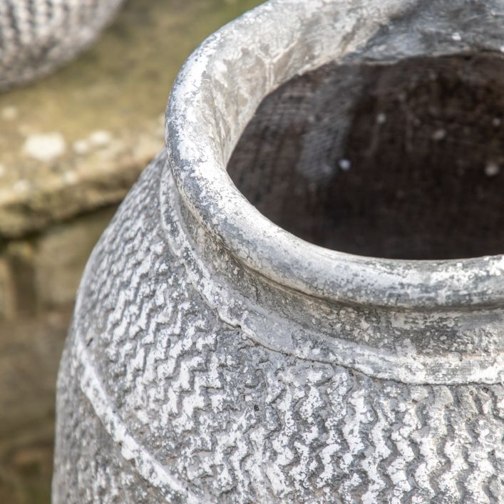 Crete antique grey vase Small
