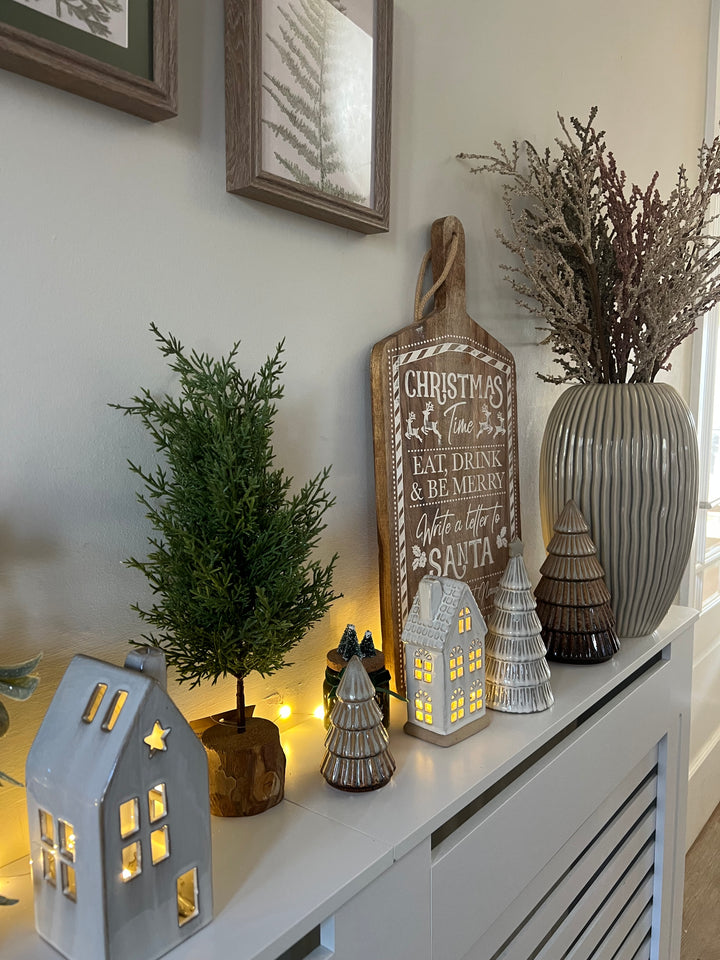 LED Star Ceramic House, 15cm