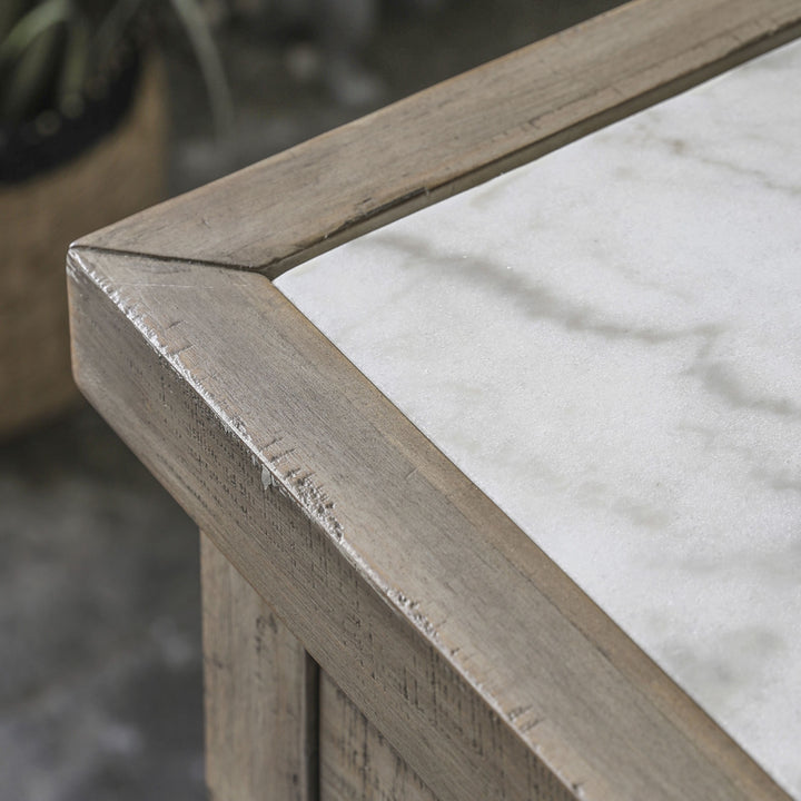 Saint Lucia Marble Kitchen Island