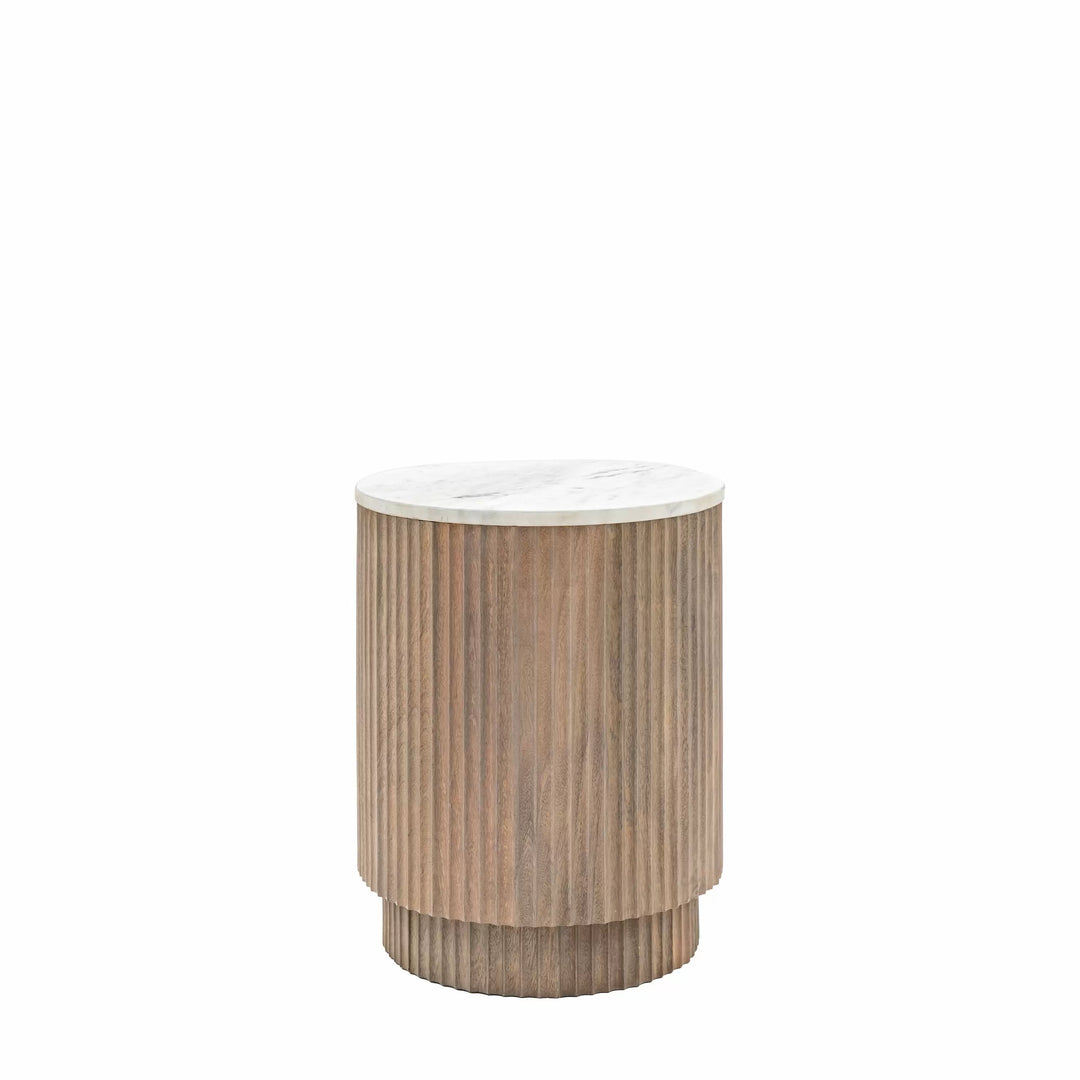 Catalan Marble Top Side Table