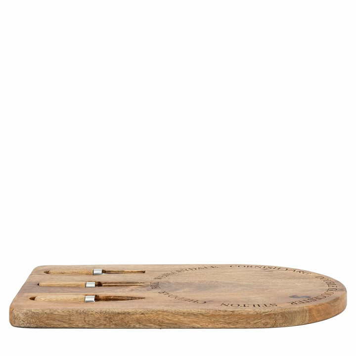 Wells Wooden Cheese Board Set