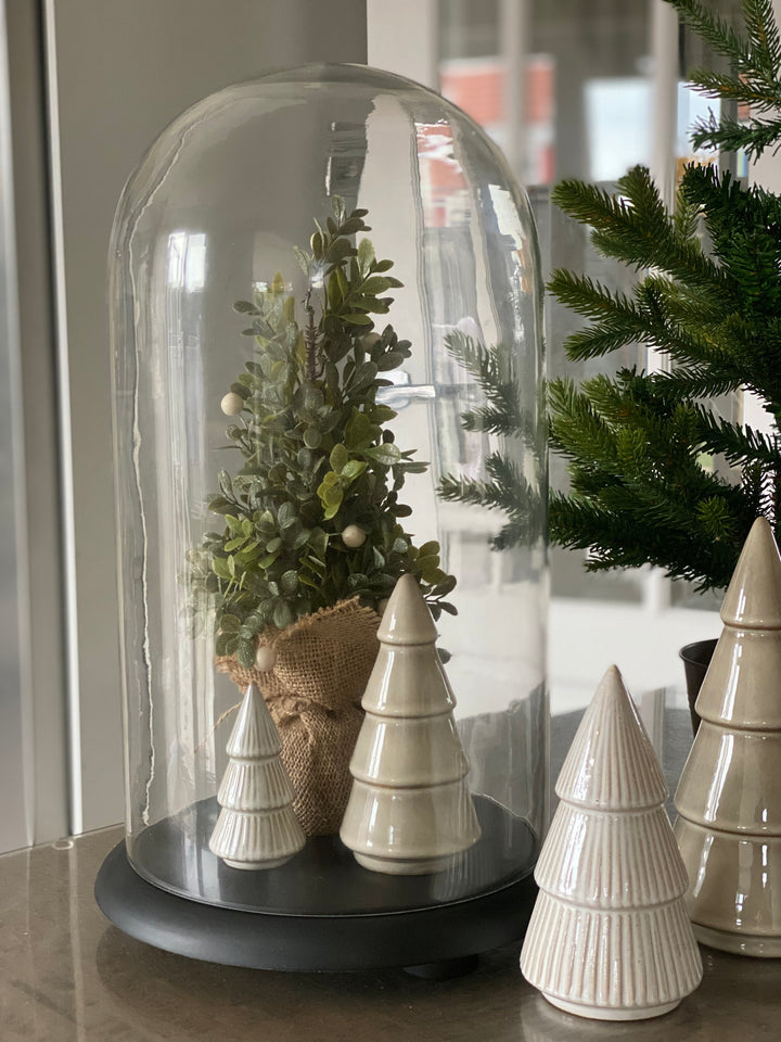 Tall Black Dome Cloche