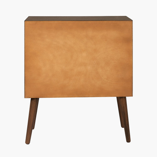 Klee Black Pine Wood 3 Drawer Unit