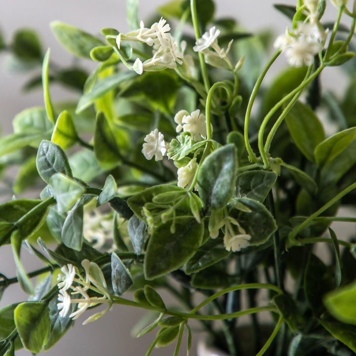 White Vase with Meadown Foliage
