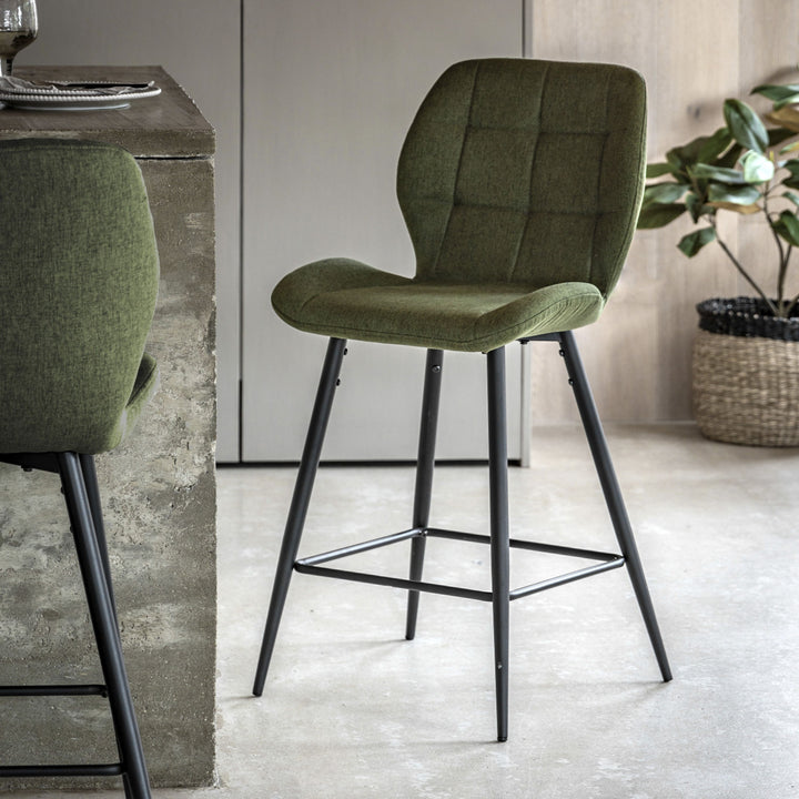 Contemporary Stool 2pk Bottle Green