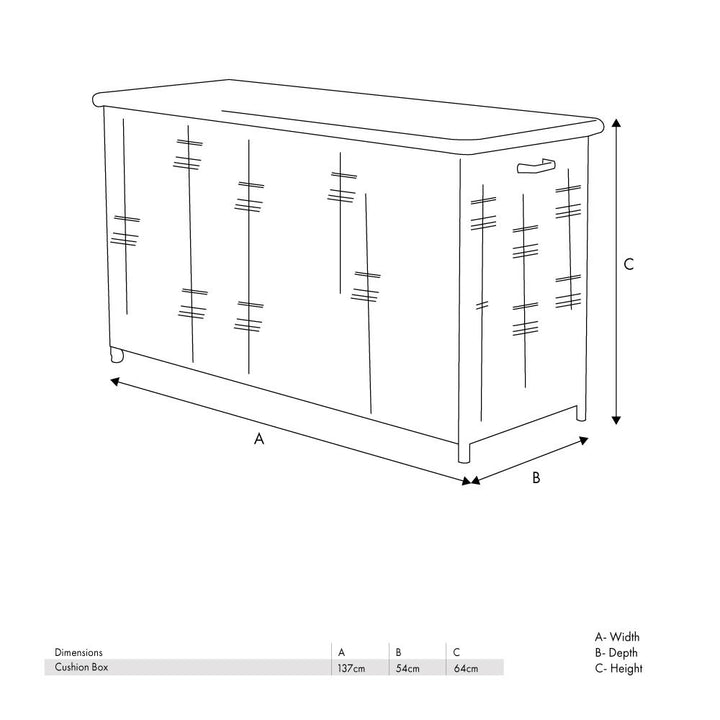Stone Grey Small Cushion Box K/D