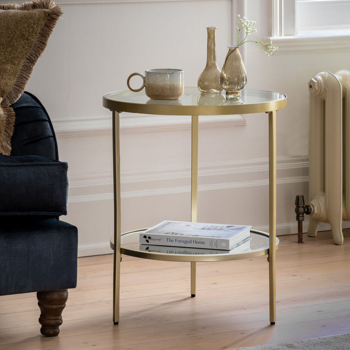 Hudson Side Table | Champagne