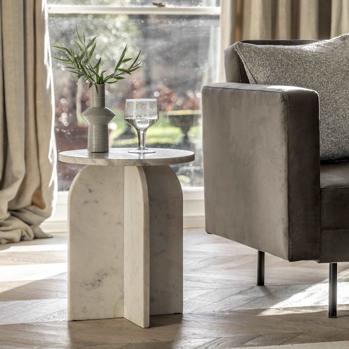 *Pre-order Marble Side Table