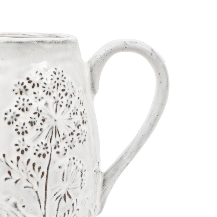 Meadow Embossed Ceramic Jug