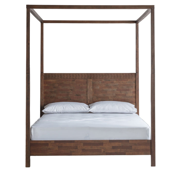 Boho Brown 4 Poster Bed | Super King