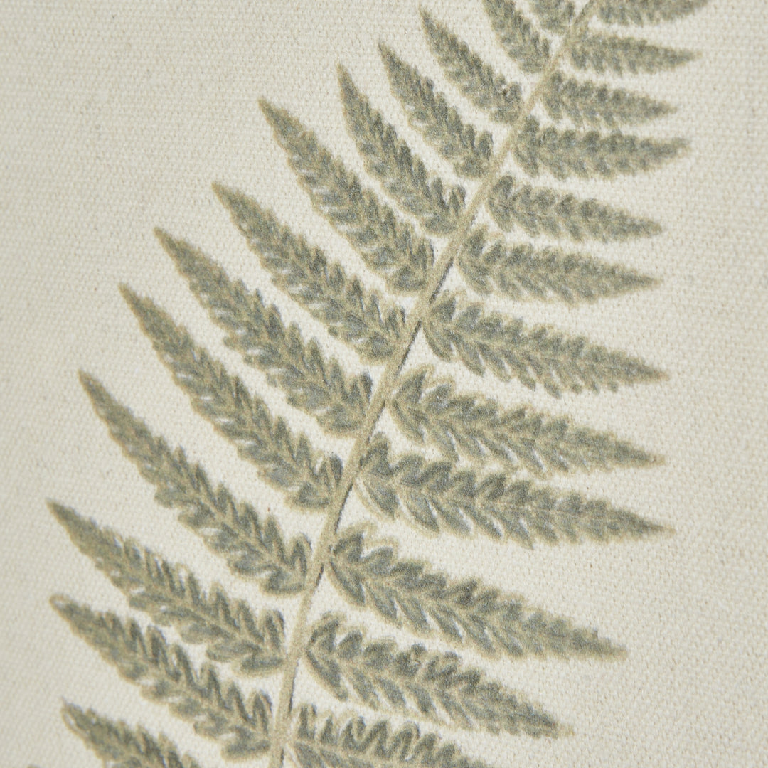 Fern Art On Texture-Torn Paper With Neutral Beaded Frame 50cm