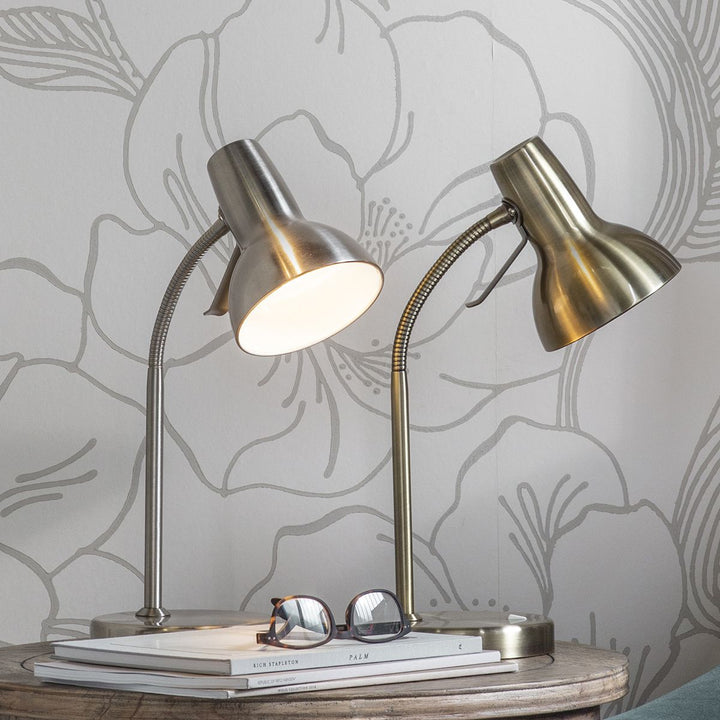 Bronze Table Lamp With USB Socket