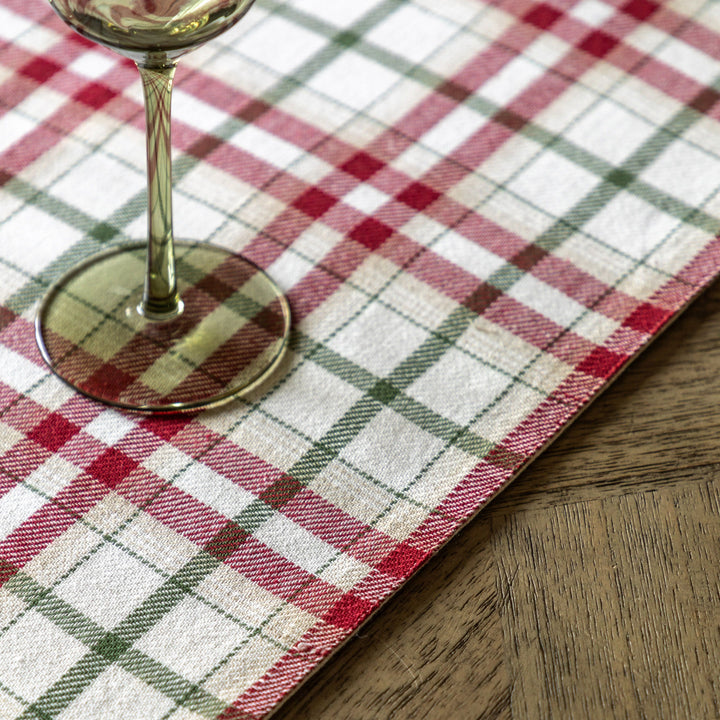 Heritage Christmas Check Table Runner