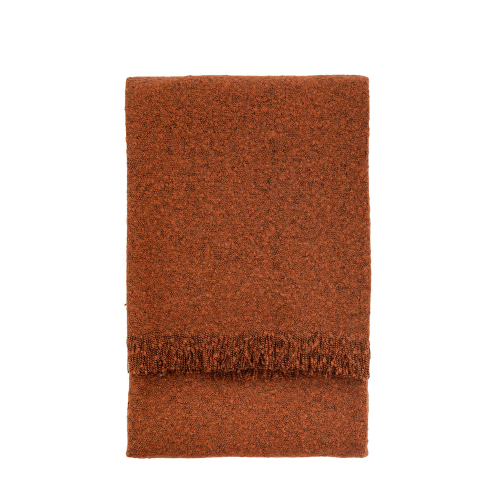 Melange Acrylic Throw| Rust