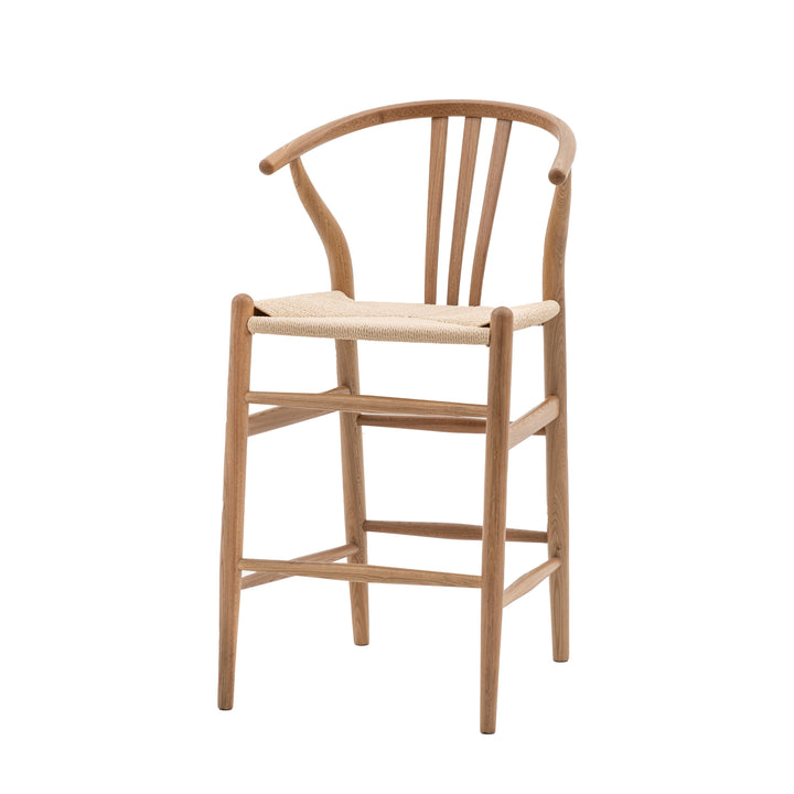 Wishbone Natural Bar Stool 2pk