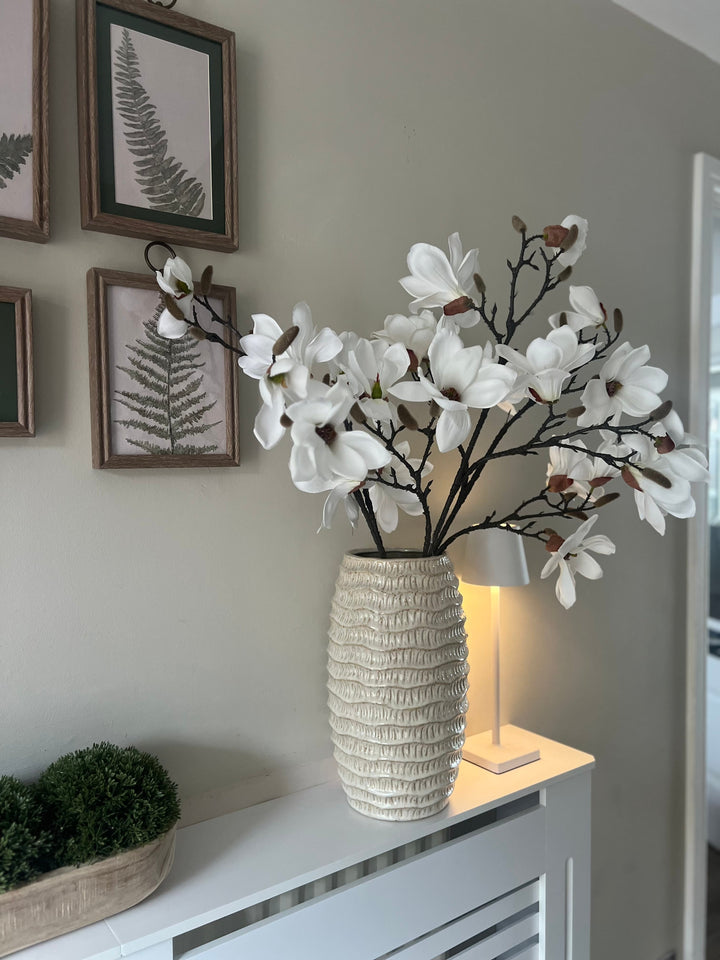 Pallida Ridged Vase / Tall