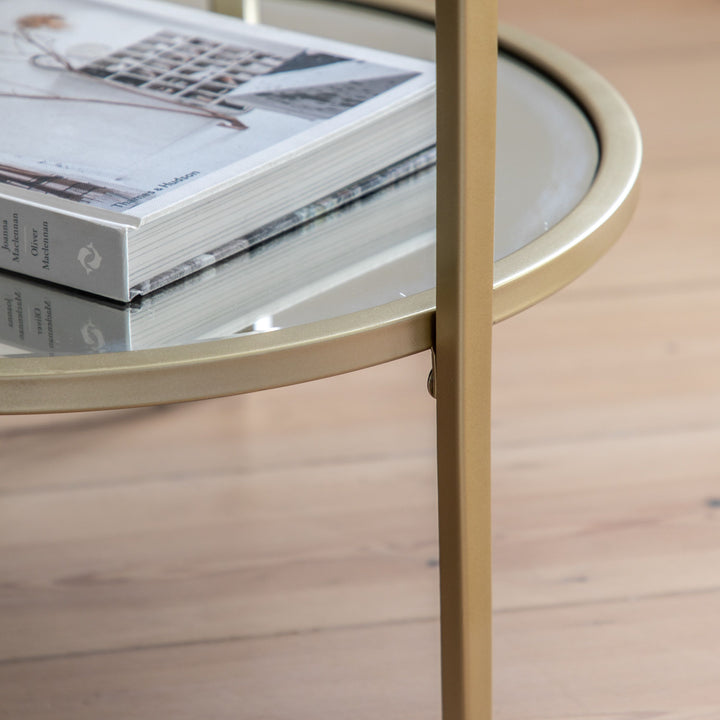 Hudson Side Table | Champagne