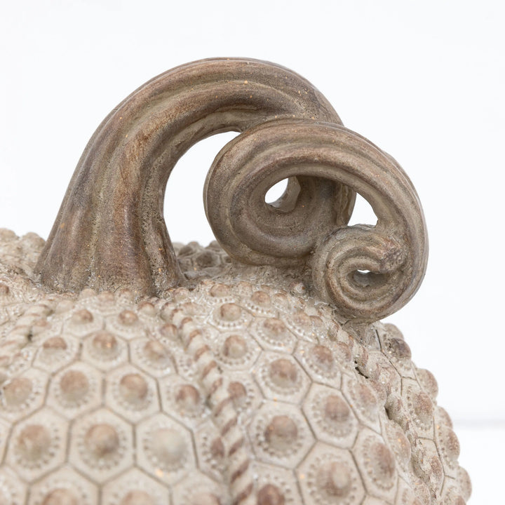 Resin Pumpkin Natural 22cm