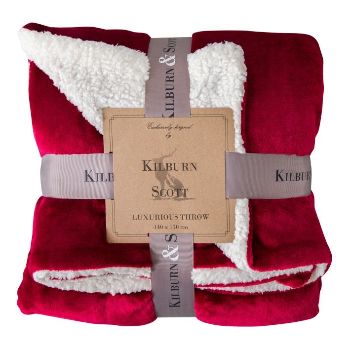 Sterling Sherpa Throw Red