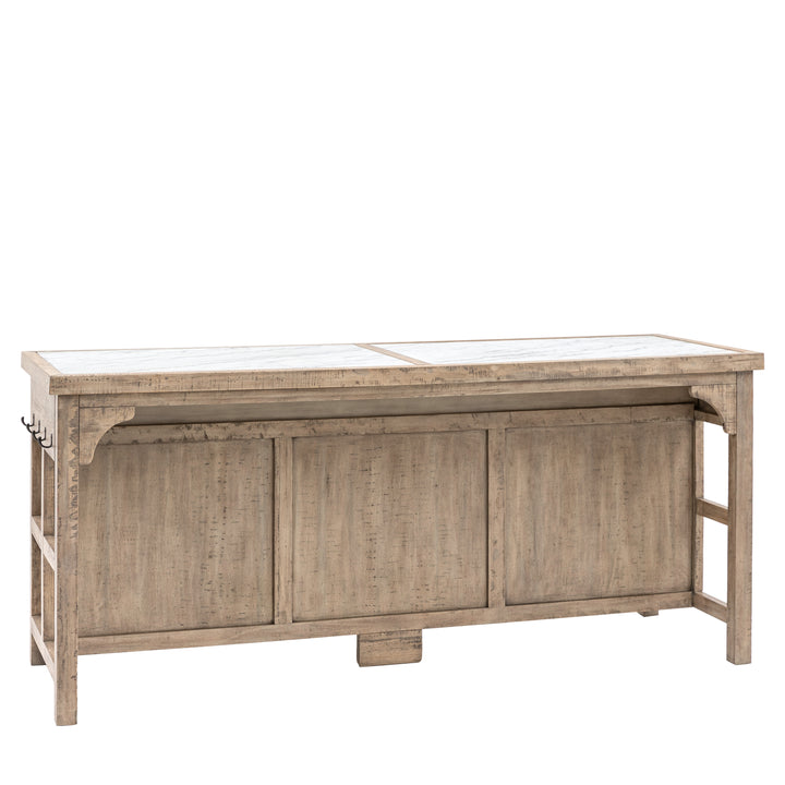 Saint Lucia Marble Kitchen Island