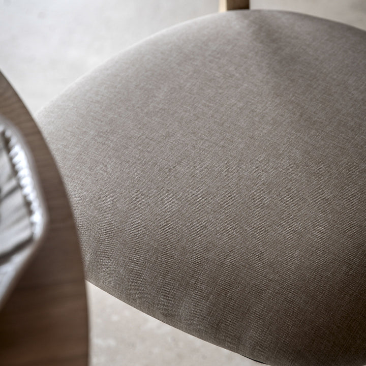 Pair Of Hatfield Fabric Dining Chairs| Natural