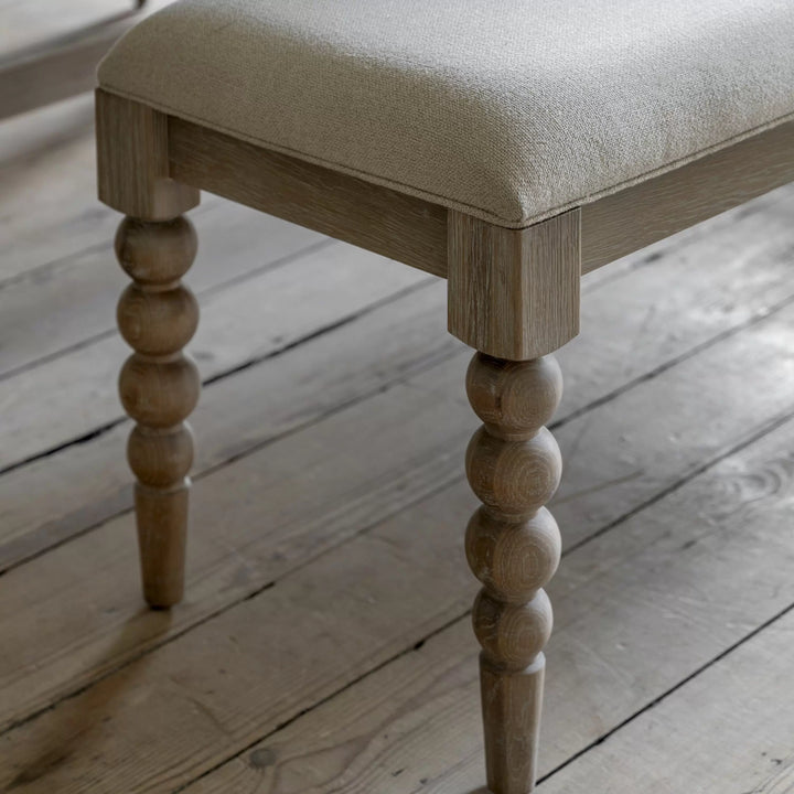 Artisan Oak Bobbin Dining Bench