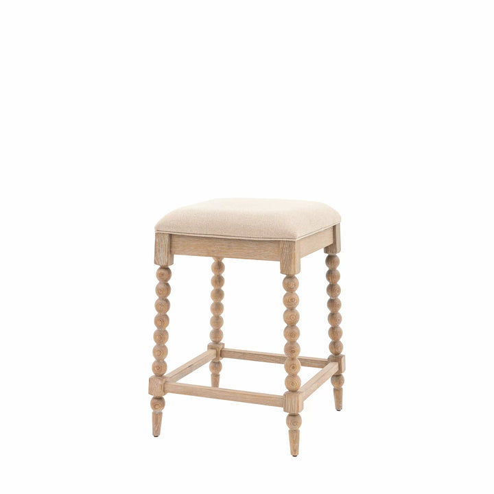 Artisan Oak Bobbin Bar Stool