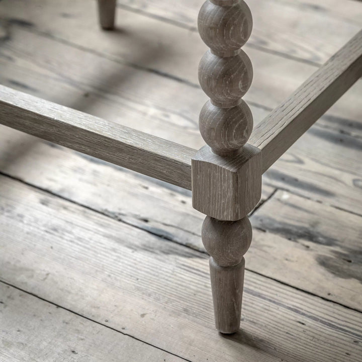 Artisan Oak Bobbin Bar Stool