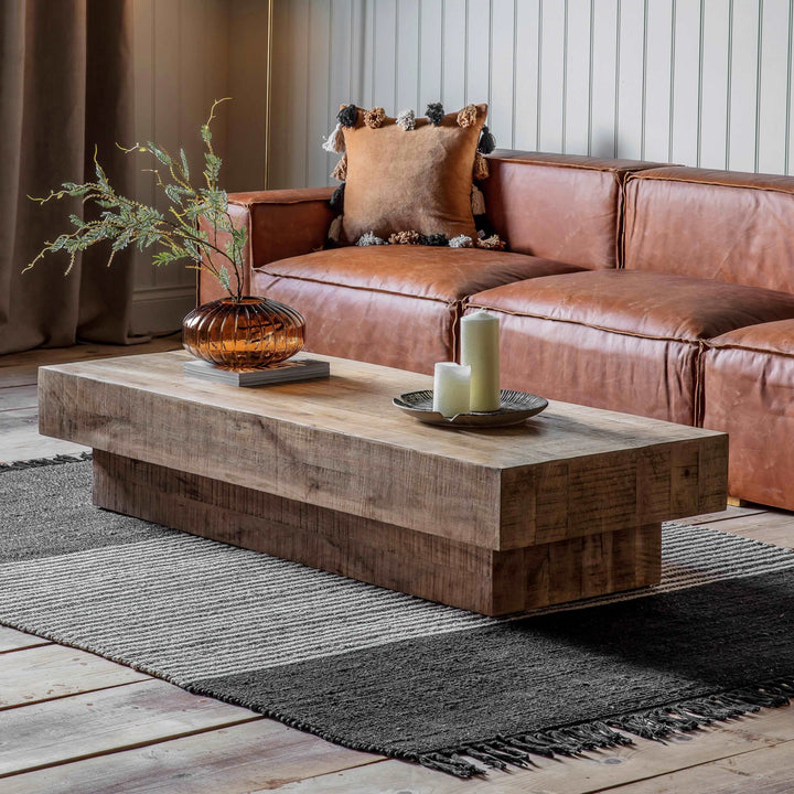 Chunky Weathered Coffee Table