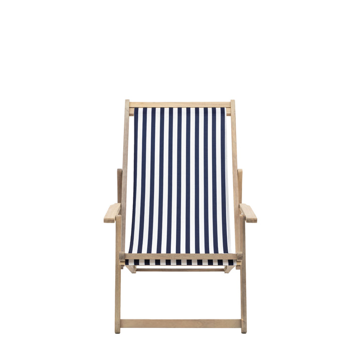 Navy Stripe Deck Chair