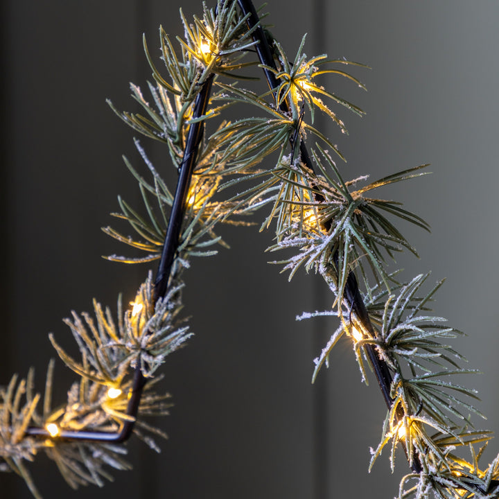 Star with Pine LED Green 500x90x600mm