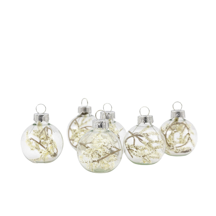 Dry Flora Bauble Name Card Holder Set of 6
