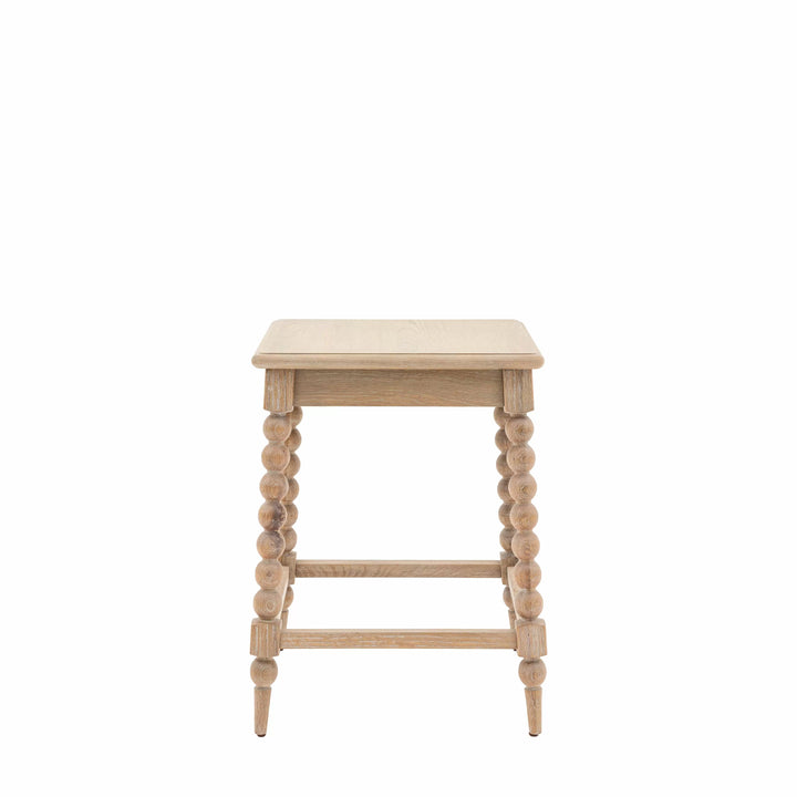 Artisan Oak Bobbin Side Table