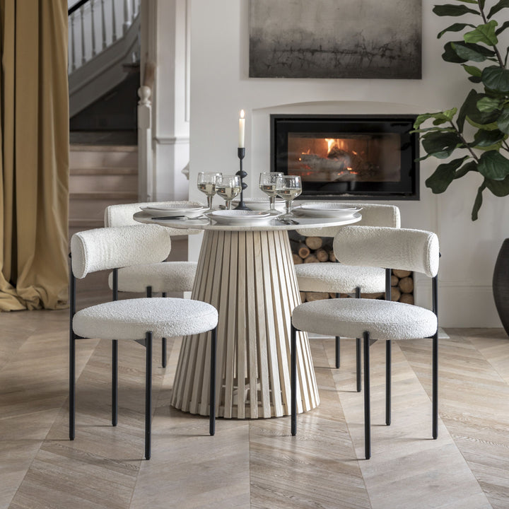 Aveley Vanilla Dining Chair 2pk